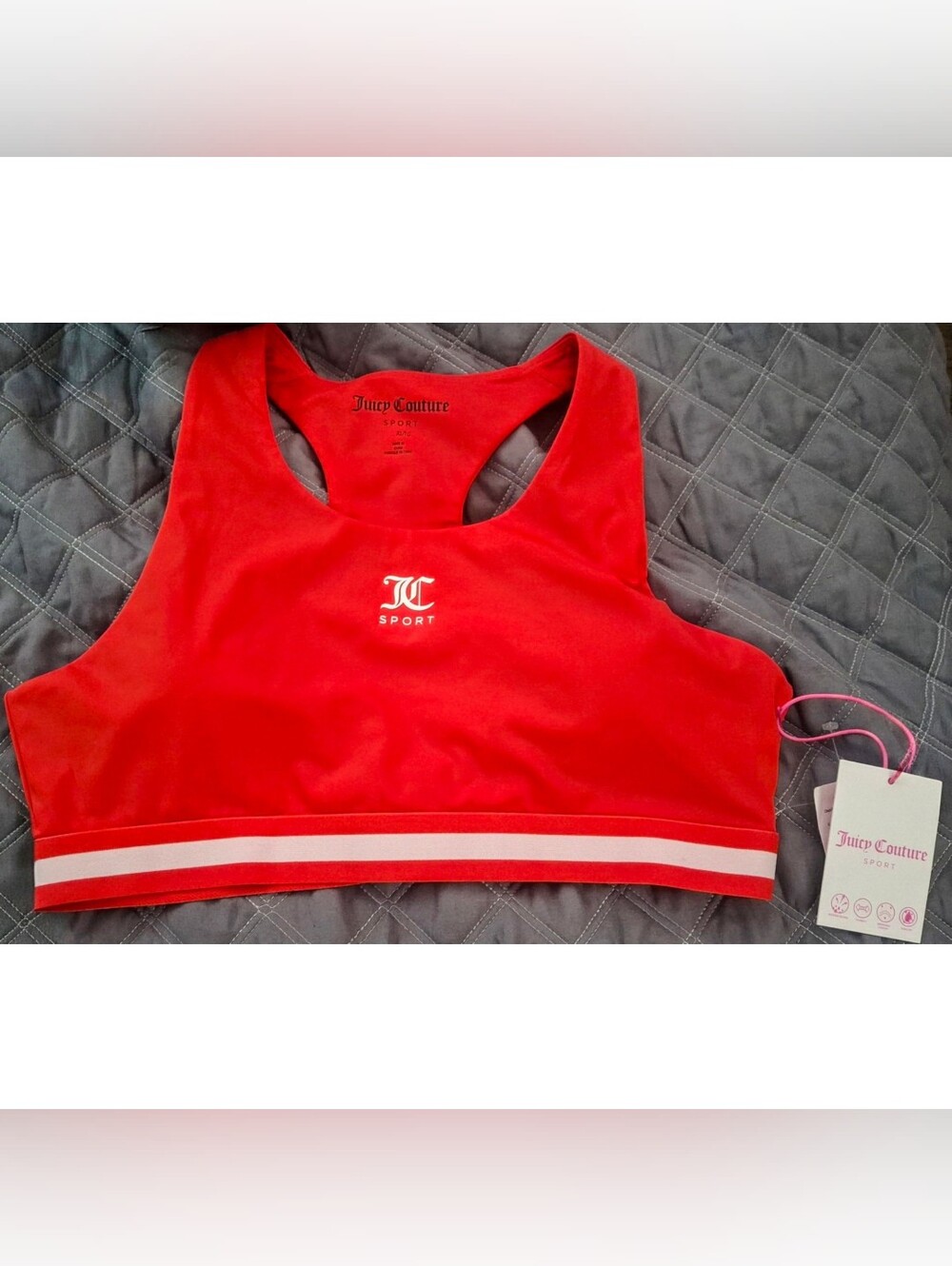 🔥 NWT Red Juicy Couture Sport Racerback Bra - XL